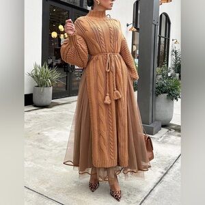 Dress Tulle Set - Caramel